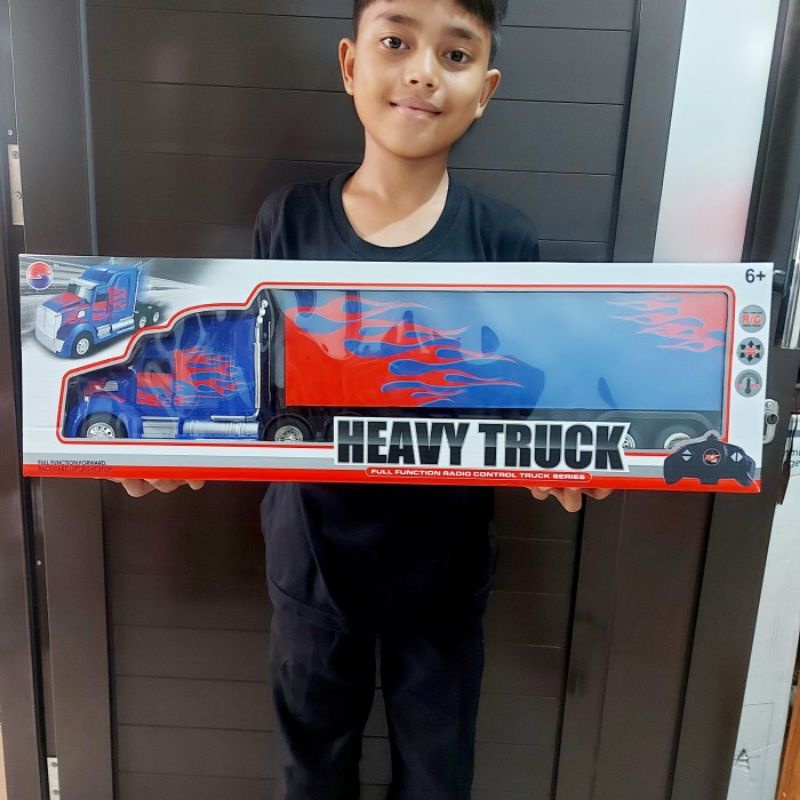 RC truck optimus prime remote control - Mainan mobil truk kontainer remot kontrol anak laki cowok