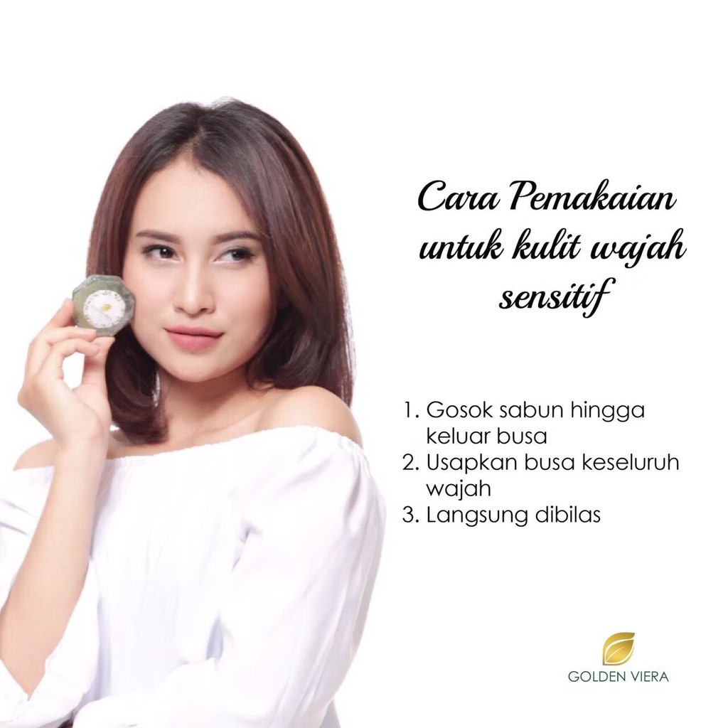 10 Pcs [1 BOX] SABUN GOLDEN VIERA ORIGINAL 100% GOLDENVIERA SABUN WAJAH MUKA JERAWAT MENCERAHKAN HER