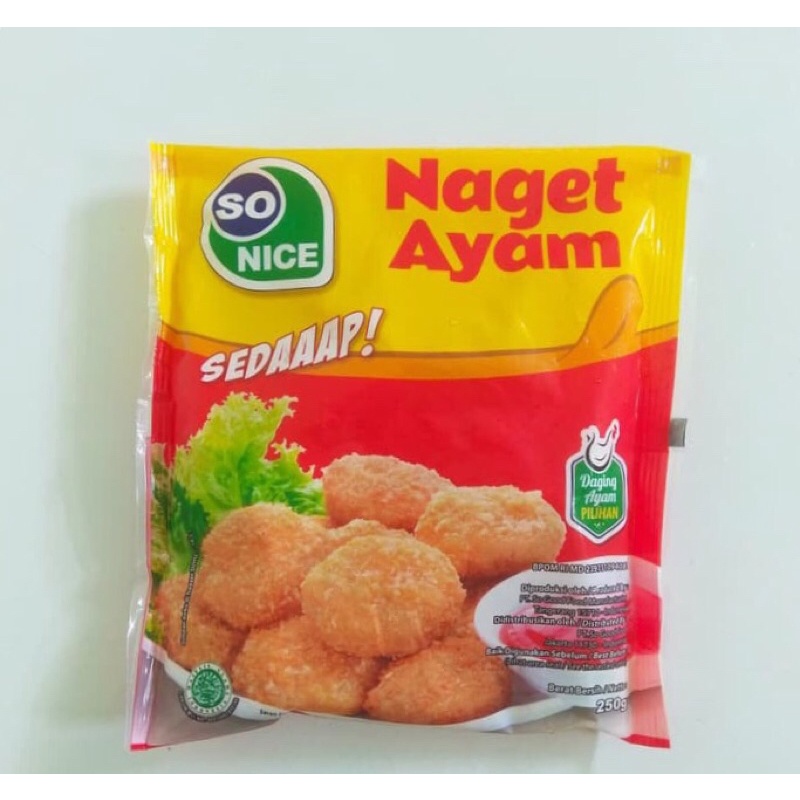 

SO NICE Naget Ayam [250g] / Chicken Nugget