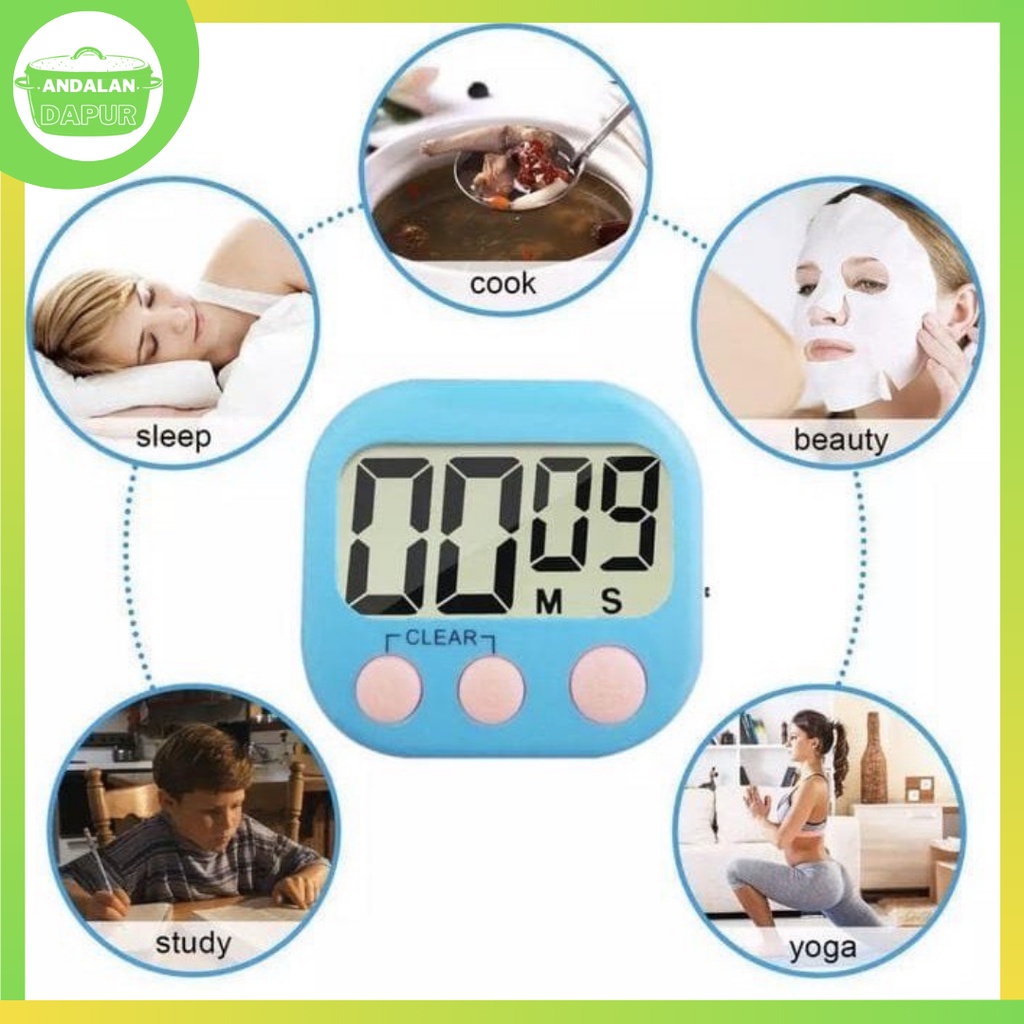 Digital Kitchen Timer JAM ALARM STOPWATCH MASAK | JAM ALARM  BELAJAR |JAM ALARM OLAHRAGA | JAM ALARM