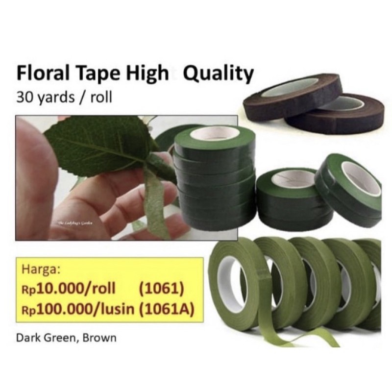 

Floral Tape High Quality Satuan 1061 Perlengkapan Barang Florist Supply Sistsini Aksesoris Bunga