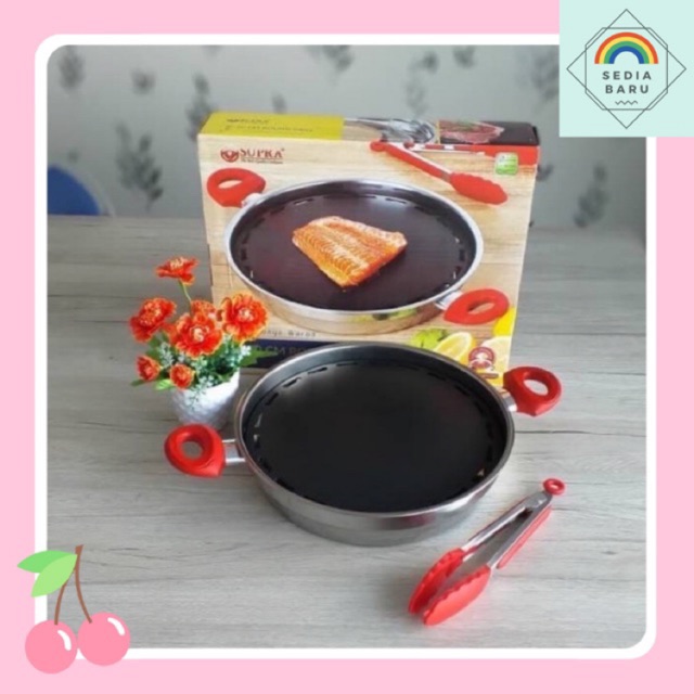 Supra Grill Pan Round Grill Panggangan Barbeque Bulgogi pan