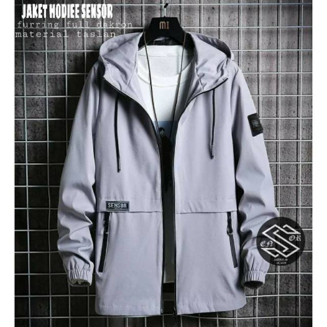 [SIAP KIRIM] JAKET BOMBER HOODIE POLOS SENSOR TERBARU