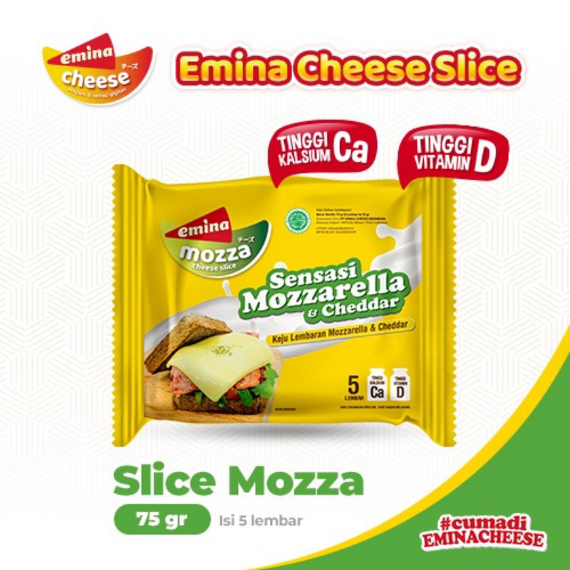 

EMINA Slice Cheese Mozza 5's x 15gr