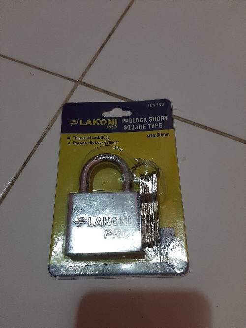Lakoni Pro Gembok Pagar Kotak Panjang 50 Mm Padlock Square Long 50mm-101537