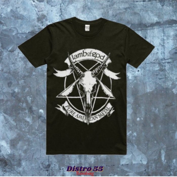 LAMB OF GOD “PURE AMERICAN METAL WITH SATANIC LOGO” TSHIRT