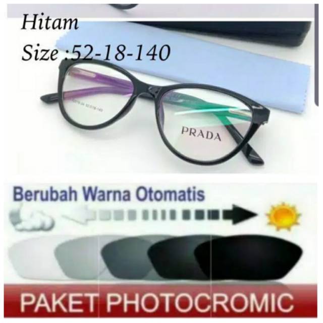 Frame Kacamata Wanita Terbaru Free PHOTOCROMIC Minus Anti Radiasi Dan Anti UV, Kacamata Baca