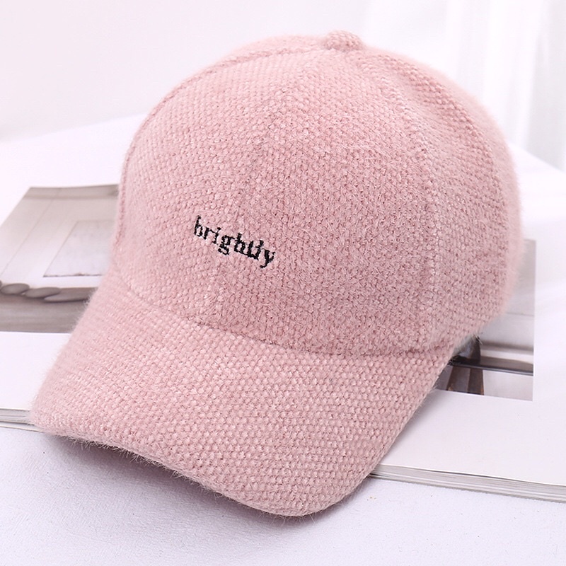 CAHAYA Topi Wanita Topi Fashion Gaya Jepang dan Korea Baru Topi Baseball Import A68-Brightly Pink