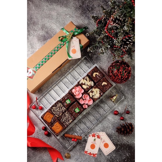 

hampers natal christmas brownies ukuran 30x10