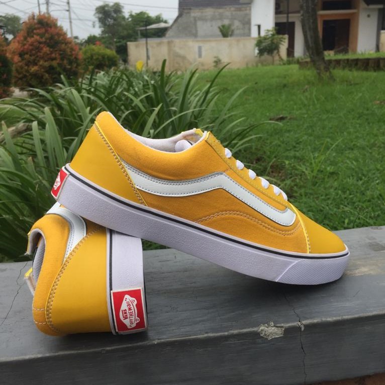 SEPATU VANS OLD SKOOL SEPATU SNEAKERS PRIA WANITA SEPATU KUNING