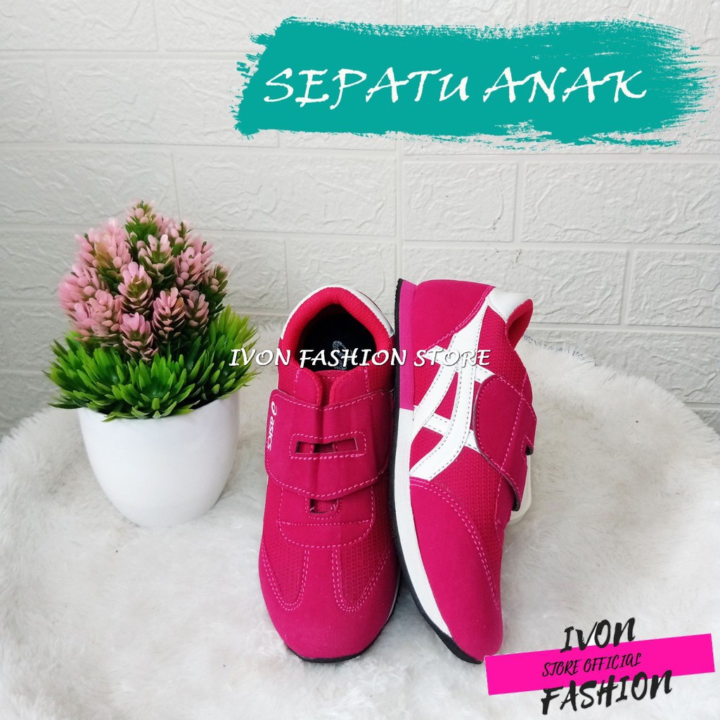 Sepatu Anak Sport Untuk Anak Usia 4 sampai 9 Tahun Pria dan Wanita Dengan Perekat Simple Murah