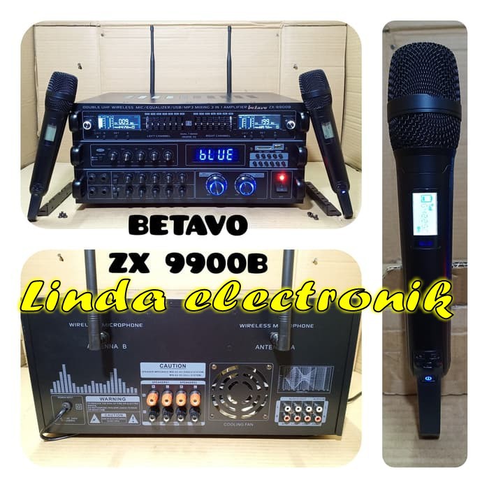 AMPLI karaoke 3 IN 1 BETAVO ZX 9900B PROFESIONAL betavo zx9900b
