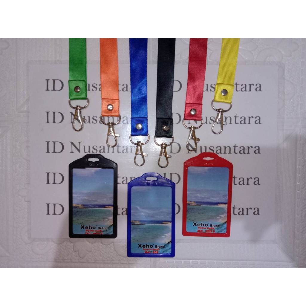 

Paket Tali 2cm Polos/No Stofer + Casing ID Card Plastik Xeho