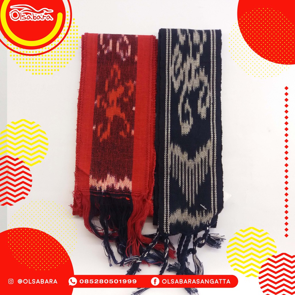 syal kain dayak /syal kain motif kalimtan