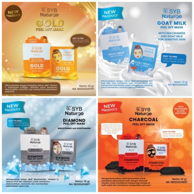 `ღ´ PHINKL `ღ´ Masker syb sachet pell off wajah lembutkulit sensitif berjerawat peel cair mask