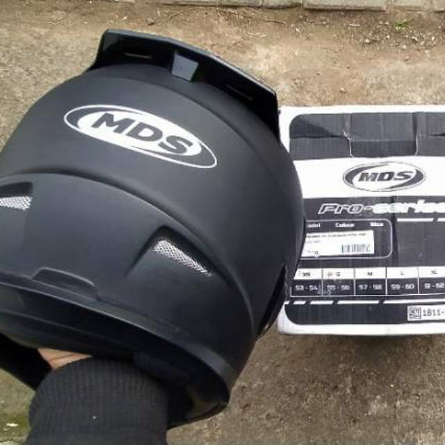 Helm MDS Supermoto super pro XL cross trail  double visor bekas second preloved