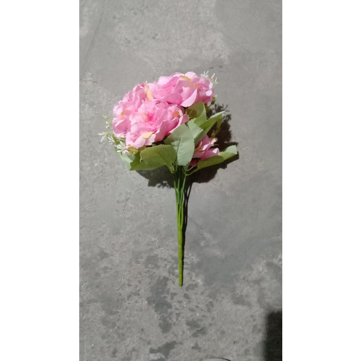 TF11 COD P3137 ( 1 KILO BISA MUAT 23PCS ) BUNGA DEKORASI BUNGA HIAS BUNGA ARTIFISIAL BUNGA PALSU-PINK TUA