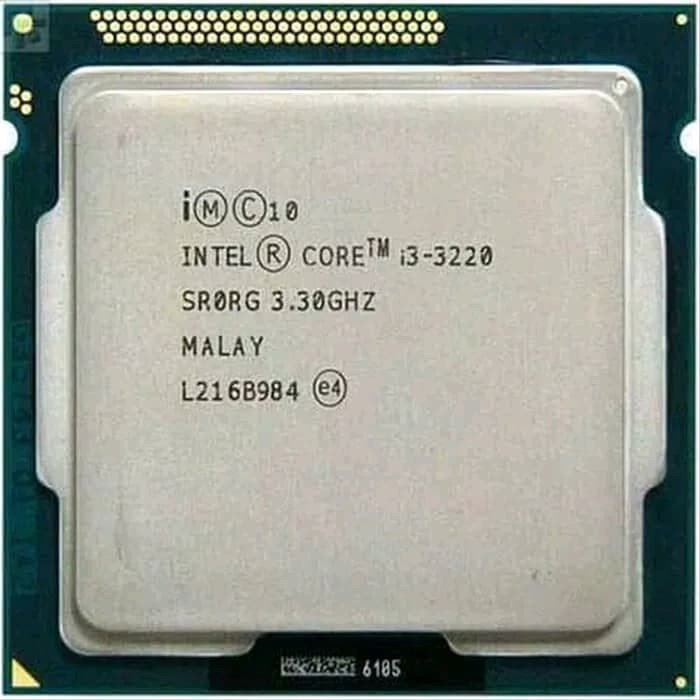 PROSESSOR INTEL CORE i3-3240 3.40GHz SOCKET 1155 + FAN PROSESOR CORE i3 3240 GENERASI 3 IVY BRIDGE