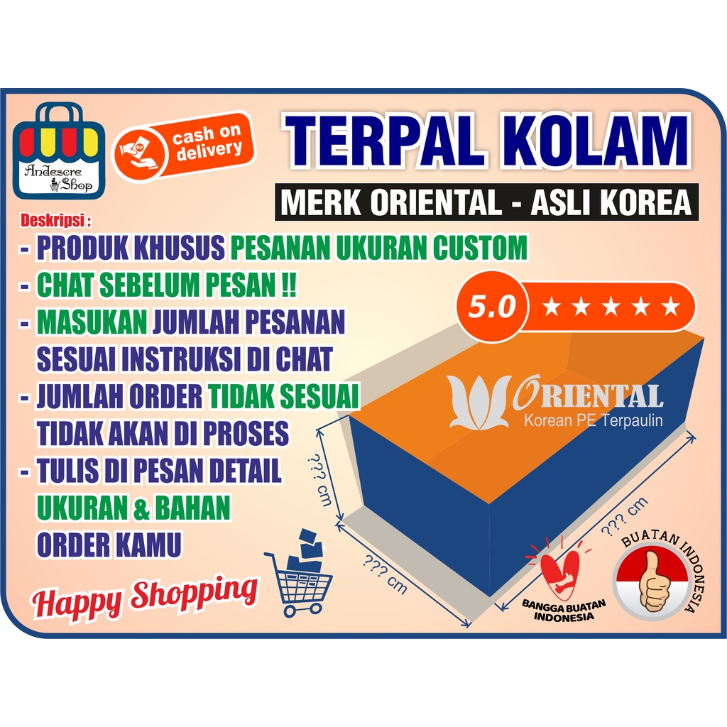 TERPAL KOLAM IKAN TAMBAK KHUSUS CUSTOM