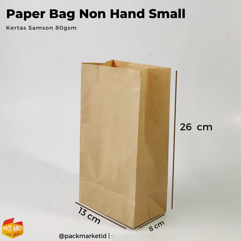 Jual Paper Bag Non Handle Small (1 Pak Isi 20pc) / Paper Bag / Kantong ...