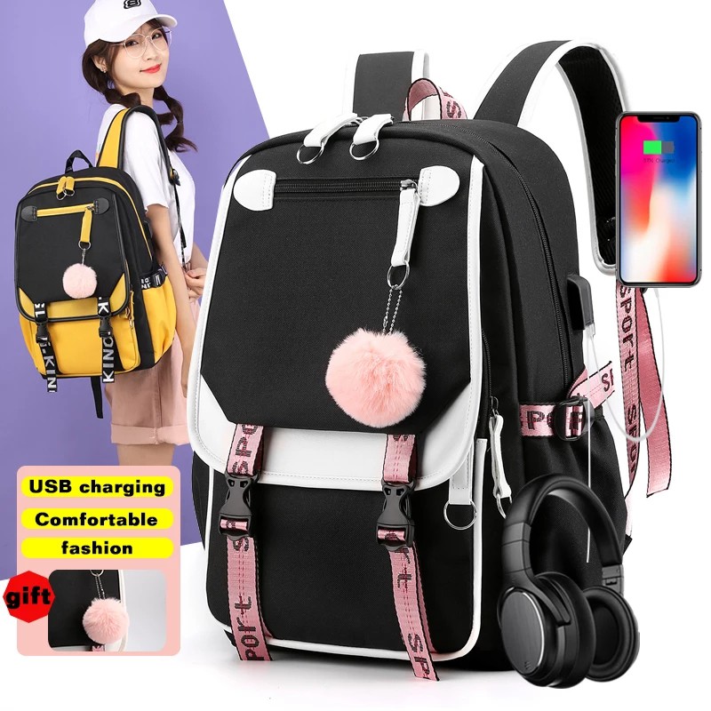 RR JIHAN - Tas Sekolah SD SMP SMA Ransel Backpack Stylish Pria Wanita-6