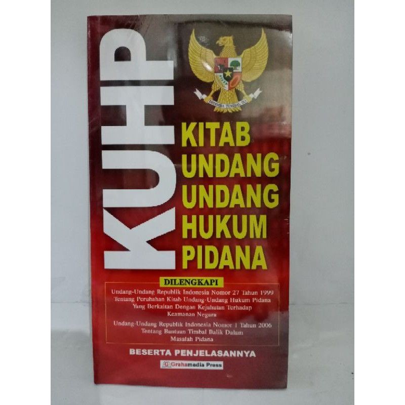 Jual Kuhp Kitab Undang Undang Hukum Pidana Shopee Indonesia