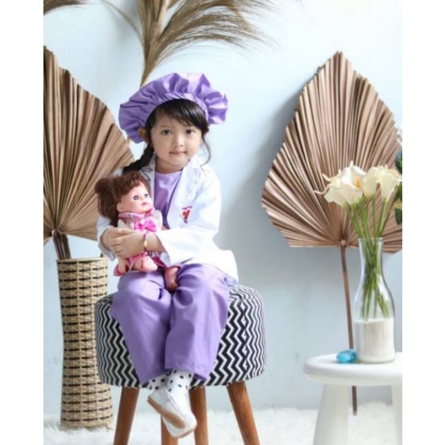 READY Kostum Profesi Dokter Anak Dokter Bedah Dokter Gigi Doctor Costume SET BAJU Occupation Dokter