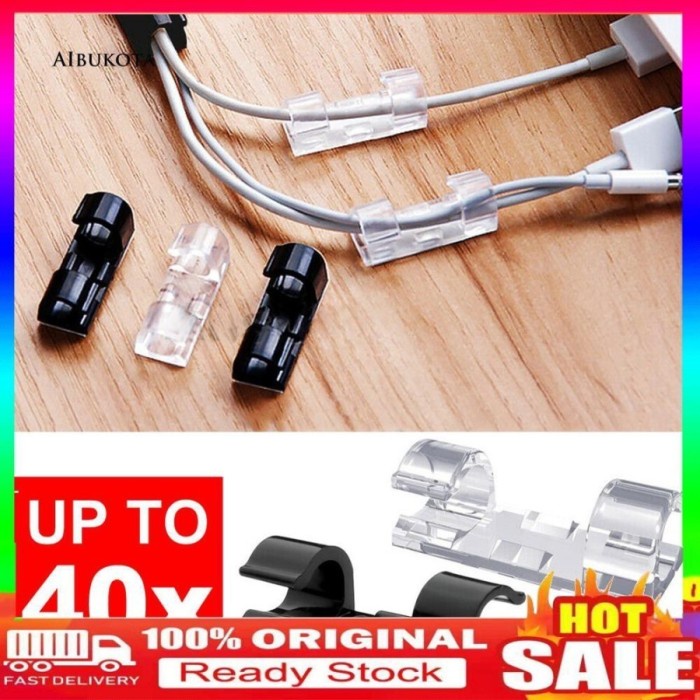 ready stock instant gosend grab SET Scuvo Cable Clipper ISI 40 pcs