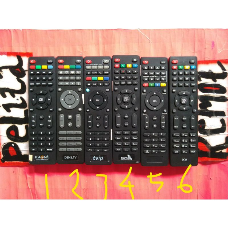remote OPTUS parabola STB original terlengkap