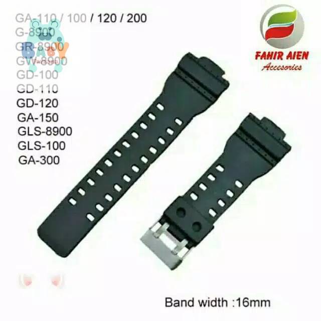 TALI JAM CASIO G-SHOCK G8900 GL8900 GLS8900 RUBBER STRAP CASIO G-SHOCK
