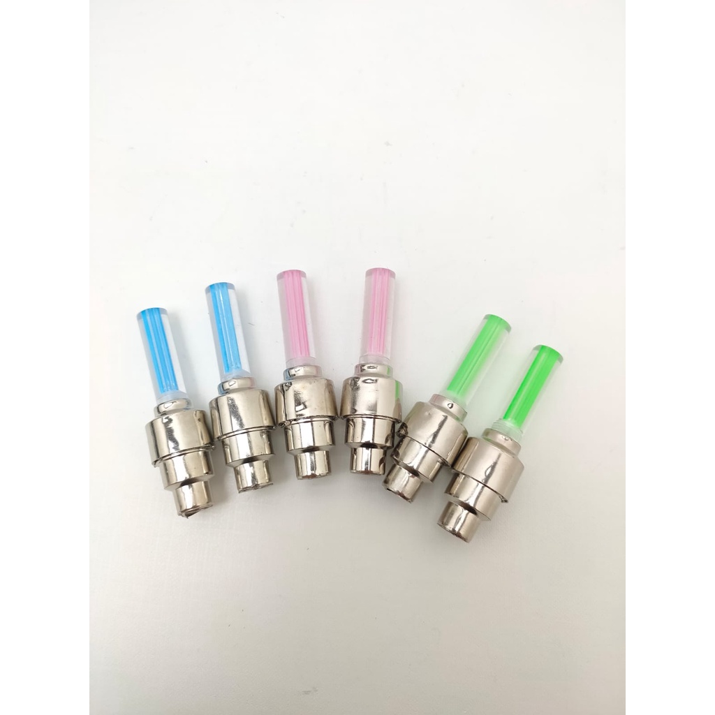 Tutup Pentil Led Nyala Ban Motor / Mobil / Sepeda - tutup pentil stick ban motor mobil sepeda nyala