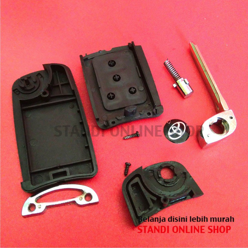 Casing Kunci Lipat FlipKey Rumah Kunci Toyota All New Yaris Sienta