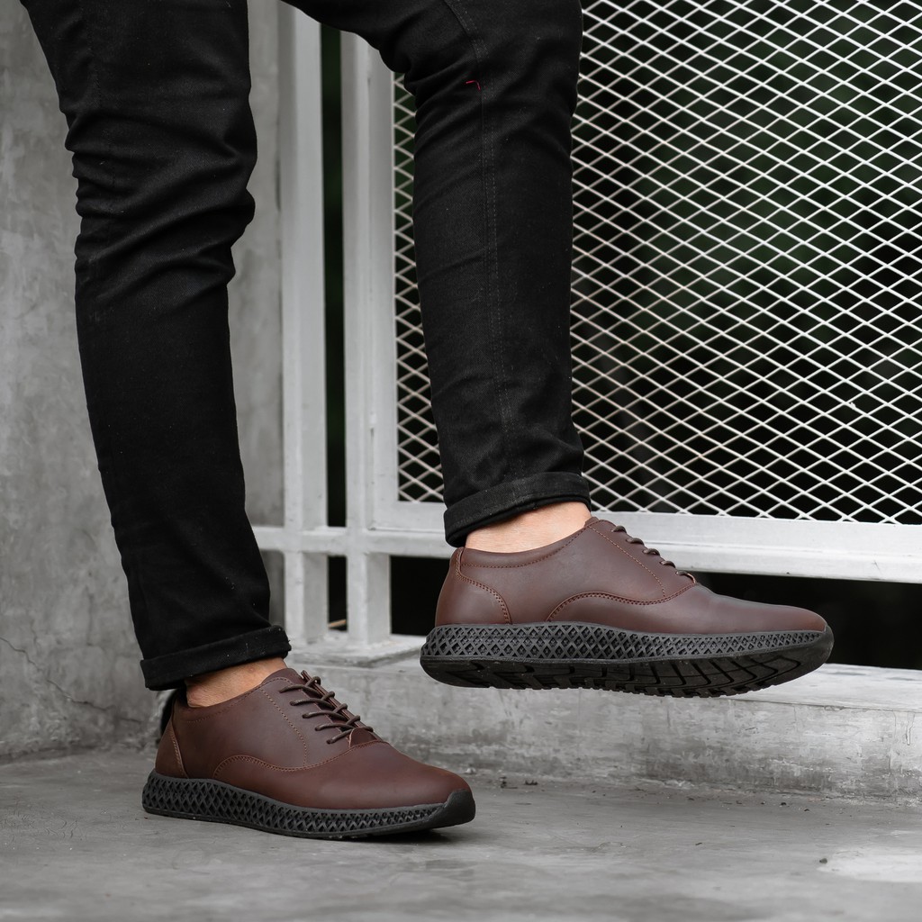 ARTAP - Sepatu Sneakers Kulit Asli - Wolio CH Brown Black Sole