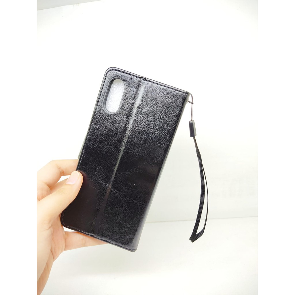 Flip Wallet Samsung A02 M02 6.2 inchi FlipCover Leather Sarung HP Kulit with Slot Card