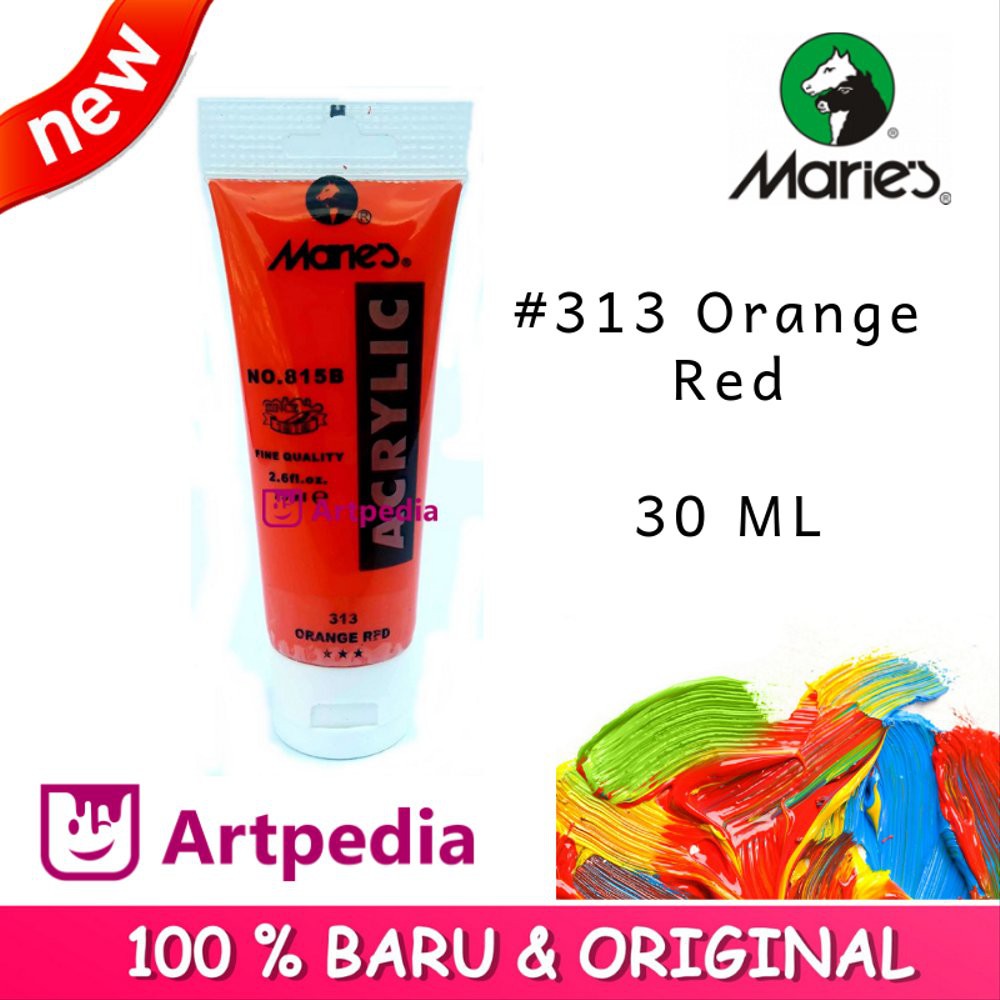 

Dijual Maries - Orange Red - Maries Acrylic Paint 30ML - Cat Akrilik Maries 30ML Berkualitas