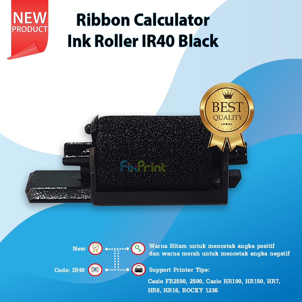 Ribbon Calculator Ink Roller IR40 Black Tinta Kalkulator IR-40 For K-Sio HR100 HR150 FR-2550 CX5510 ERC100