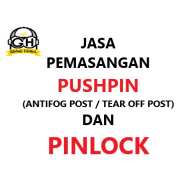 JASA PEMASANGAN PUSPIN (ANTIFOG POST/TEAR OFF POST) DAN PINLOCK