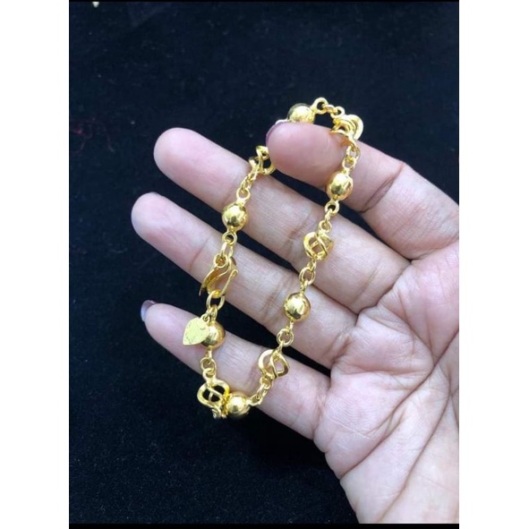 GELANG PERAK SEPUH EMAS