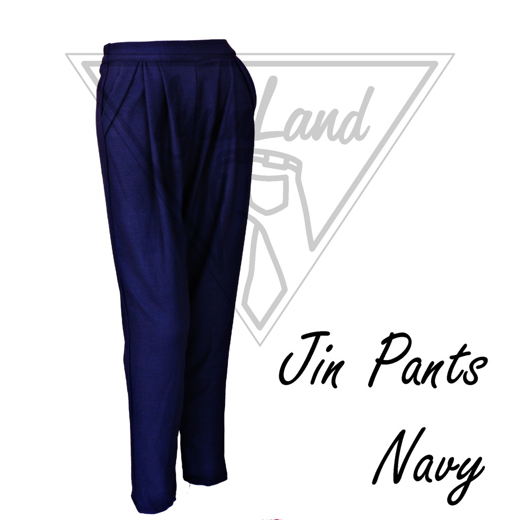 ossa waffle pants jien pants warna navy