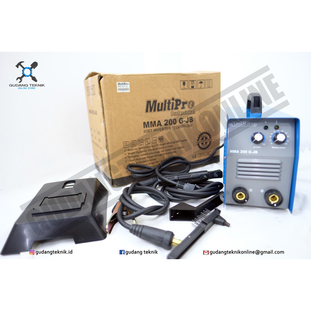 MESIN TRAVO LAS INVERTER MULTIPRO MMA 200 G-JB