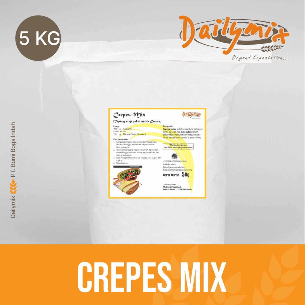 

( Dailymix ) Tepung Premix Crepes Instant 5kg