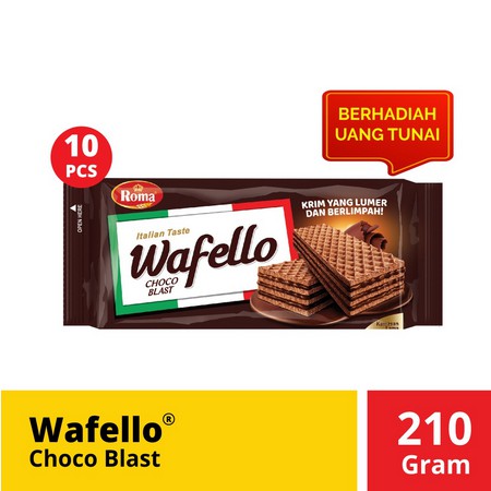 

Wafello Small Choco Blast | Isi 10 Bks