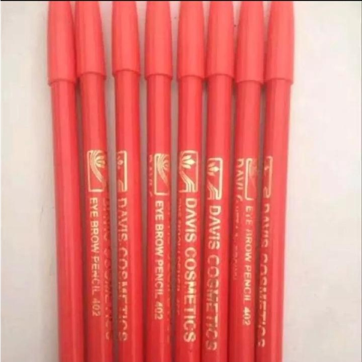 Pensil Alis Davis 1 LUSIN [ 12PCS ] PENSIL ALIS DAVIS Orange - Pensil Alis Davis Kosmetik - Coklat