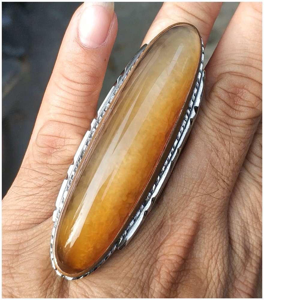 CINCIN BATU AKIK NATURAL PANDAN OLI KAPAS LAWAS PUNYA