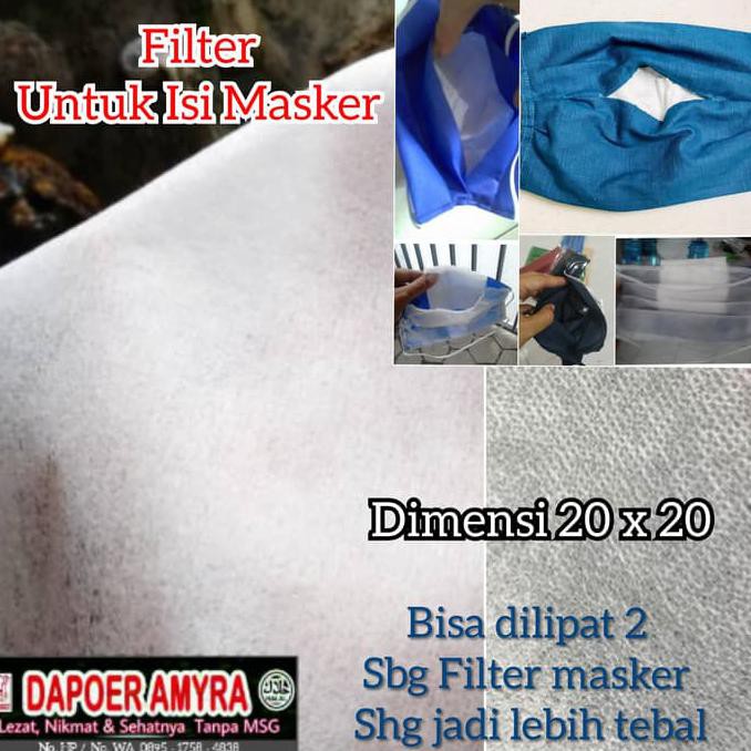 Refil Paper Filter Masker Kain Non Woven "