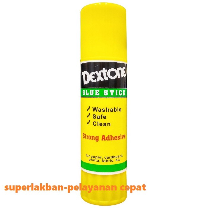 Lem Kertas Dextone Glue Stick 15gr Washable Safe Clean Aman Untuk Anak