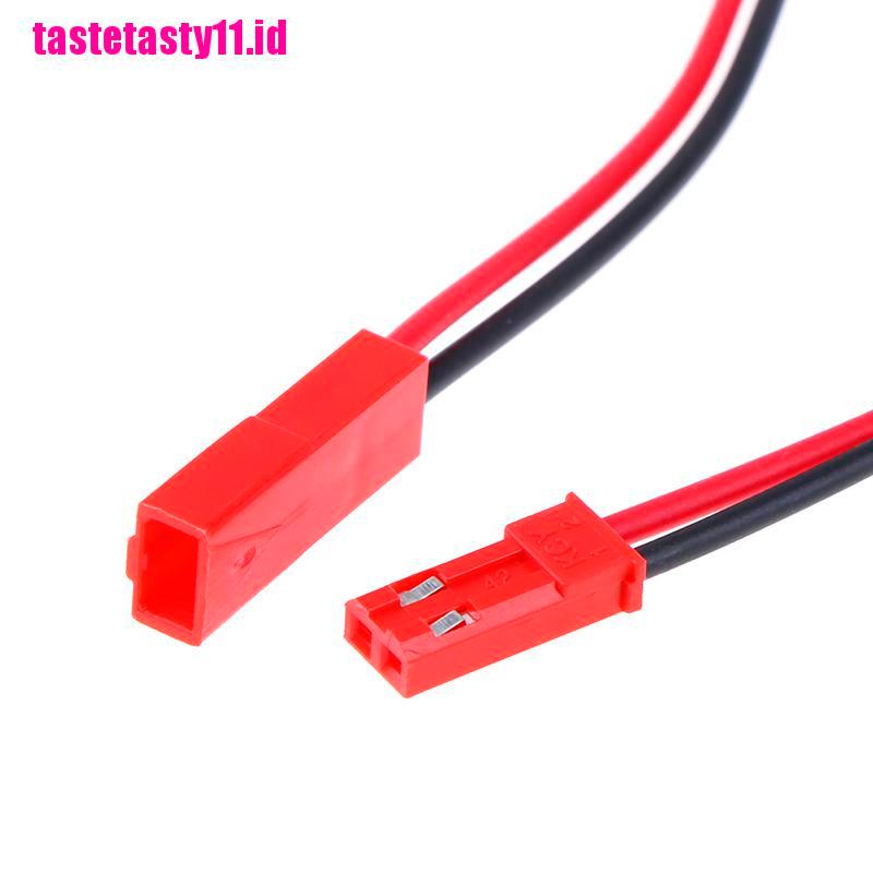 20 Pcs Konektor 2 Pin male female jst plug Kabel 22 awg wire Untuk rc