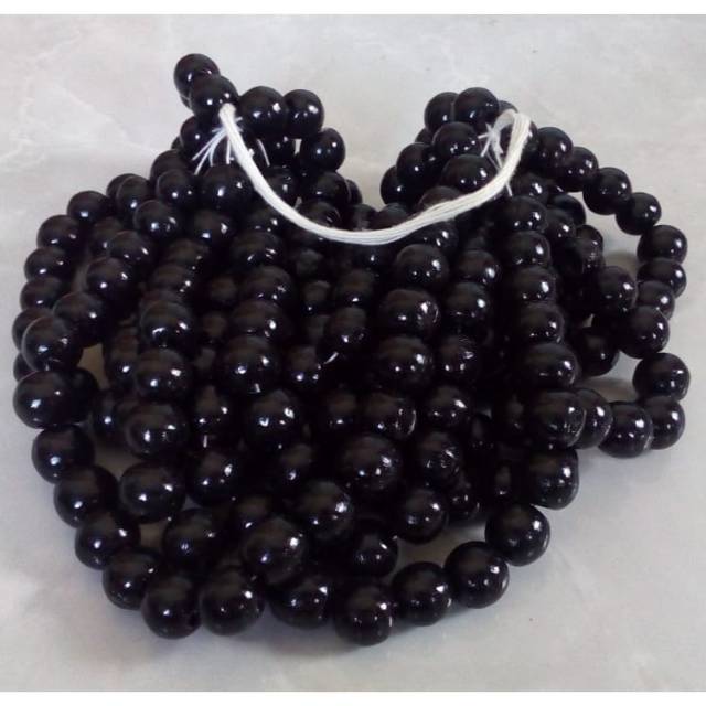  Manik Kayu  Bulat 1 5 cm Hitam Shopee Indonesia