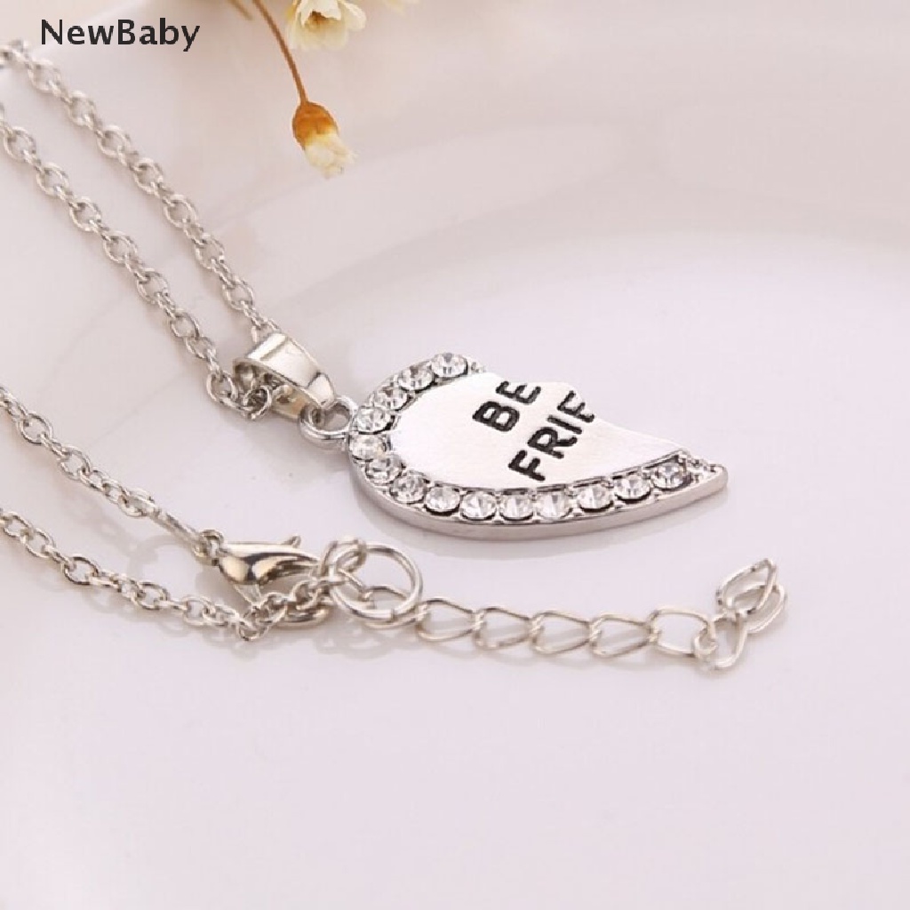 Kalung Rantai Dengan Liontin Hati Motif Tulisan Best Friend Untuk Wanita