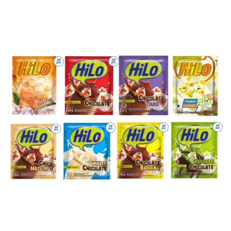 Susu HiLo Sachet 10pcs x 14gr